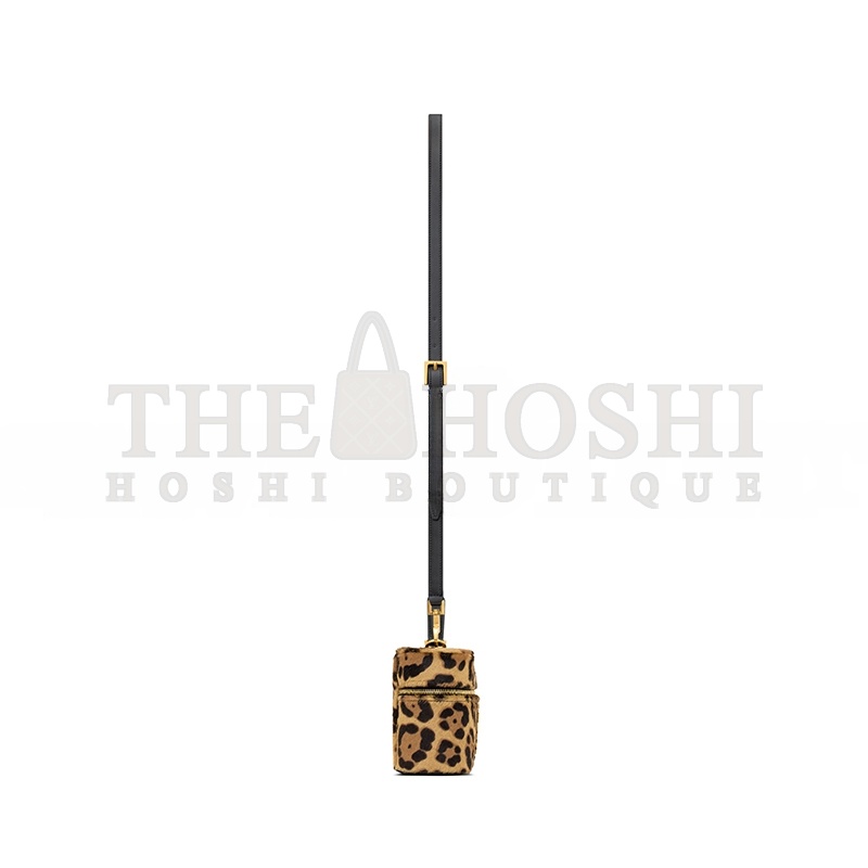 Y51 GABY HORSEHAIR-EFFECT LEATHER COSMETIC BAG 798098AAE6T2490 (18*11*6.5cm) Master Quality